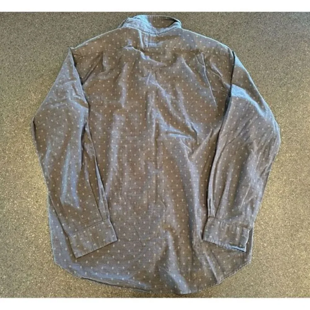 Polo Ralph‎ Lauren Men's Grey Button Down All Over Diamond Size XL